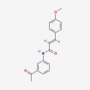 molecular formula C18H17NO3 B5794165 N-(3-acetylphenyl)-3-(4-methoxyphenyl)acrylamide 