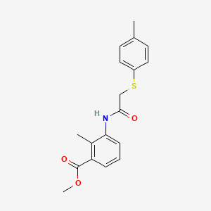 methyl 2-methyl-3-({[(4-methylphenyl)thio]acetyl}amino)benzoate