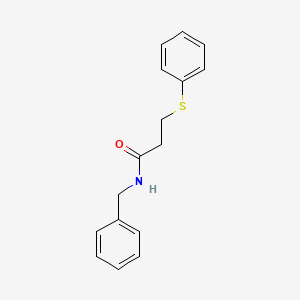 molecular formula C16H17NOS B5794197 N-benzyl-3-(phenylthio)propanamide 