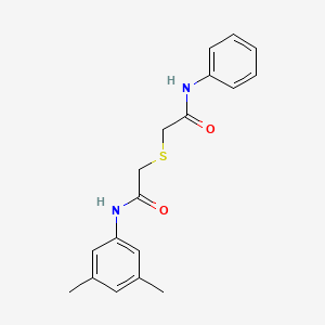 molecular formula C18H20N2O2S B5794213 2-[(2-anilino-2-oxoethyl)thio]-N-(3,5-dimethylphenyl)acetamide 