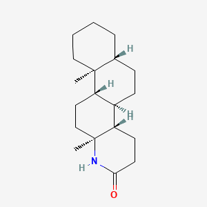 molecular formula C19H31NO B579422 17a-Aza-D-homo-5alpha-androstan-17-one CAS No. 17556-10-4