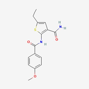 5-ethyl-2-[(4-methoxybenzoyl)amino]-3-thiophenecarboxamide