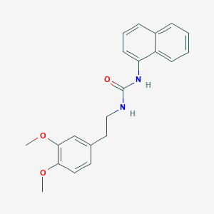 molecular formula C21H22N2O3 B5794241 N-[2-(3,4-dimethoxyphenyl)ethyl]-N'-1-naphthylurea 
