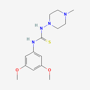 N-(3,5-dimethoxyphenyl)-N'-(4-methyl-1-piperazinyl)thiourea