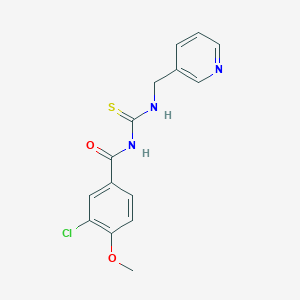 3-chloro-4-methoxy-N-{[(3-pyridinylmethyl)amino]carbonothioyl}benzamide