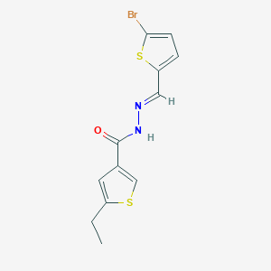 N'-[(5-bromo-2-thienyl)methylene]-5-ethyl-3-thiophenecarbohydrazide