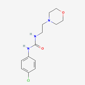 molecular formula C13H18ClN3O2 B5794321 N-(4-chlorophenyl)-N'-[2-(4-morpholinyl)ethyl]urea CAS No. 6112-69-2
