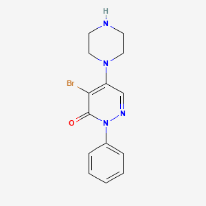 4-bromo-2-phenyl-5-(1-piperazinyl)-3(2H)-pyridazinone