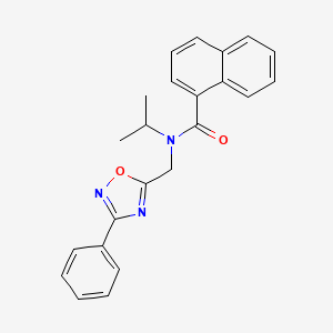 N-isopropyl-N-[(3-phenyl-1,2,4-oxadiazol-5-yl)methyl]-1-naphthamide