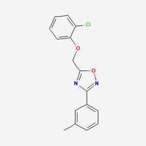 5-[(2-chlorophenoxy)methyl]-3-(3-methylphenyl)-1,2,4-oxadiazole