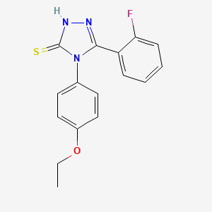 4-(4-ethoxyphenyl)-5-(2-fluorophenyl)-2,4-dihydro-3H-1,2,4-triazole-3-thione