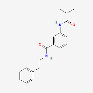 molecular formula C19H22N2O2 B5794386 3-(2-METHYLPROPANAMIDO)-N-(2-PHENYLETHYL)BENZAMIDE 