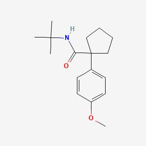 N-(tert-butyl)-1-(4-methoxyphenyl)cyclopentanecarboxamide