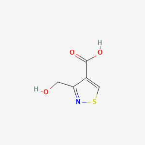 molecular formula C5H5NO3S B579440 3-(Hydroxymethyl)-1,2-thiazole-4-carboxylic acid CAS No. 15901-72-1