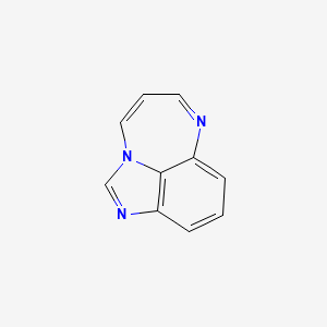 molecular formula C10H7N3 B579442 Imidazo[1,5,4-EF][1,5]benzodiazepine CAS No. 19557-10-9