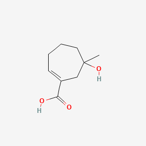 6-Hydroxy-6-methylcyclohept-1-ene-1-carboxylic acid