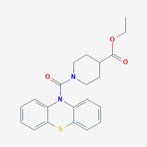 ethyl 1-(10H-phenothiazin-10-ylcarbonyl)-4-piperidinecarboxylate