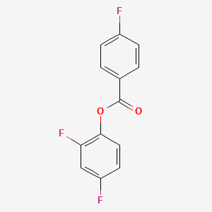 molecular formula C13H7F3O2 B5794446 2,4-difluorophenyl 4-fluorobenzoate 