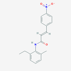 molecular formula C18H18N2O3 B5794456 N-(2-ethyl-6-methylphenyl)-3-(4-nitrophenyl)acrylamide 