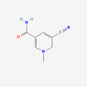 molecular formula C8H9N3O B579447 5-Cyano-1-methyl-1,6-dihydro-3-pyridinecarboxamide CAS No. 15731-91-6