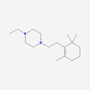 molecular formula C17H32N2 B5794474 1-ethyl-4-[2-(2,6,6-trimethyl-1-cyclohexen-1-yl)ethyl]piperazine 