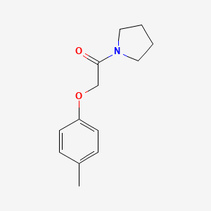 molecular formula C13H17NO2 B5794494 1-[(4-methylphenoxy)acetyl]pyrrolidine 