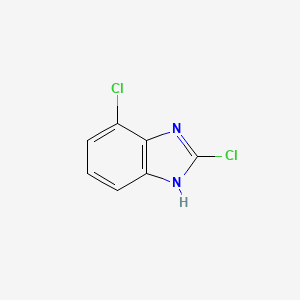 molecular formula C7H4Cl2N2 B579453 2,4-二氯-1H-苯并咪唑 CAS No. 15965-56-7