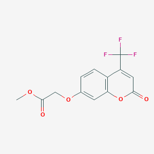 molecular formula C13H9F3O5 B5794535 methyl {[2-oxo-4-(trifluoromethyl)-2H-chromen-7-yl]oxy}acetate 