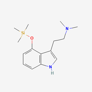 molecular formula C15H24N2OSi B579454 N,N-Dimethyl-4-[(trimethylsilyl)oxy]-1H-indole-3-ethanamine CAS No. 17943-16-7