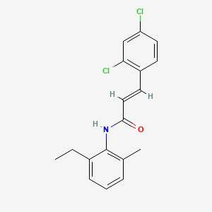 molecular formula C18H17Cl2NO B5794540 3-(2,4-dichlorophenyl)-N-(2-ethyl-6-methylphenyl)acrylamide 