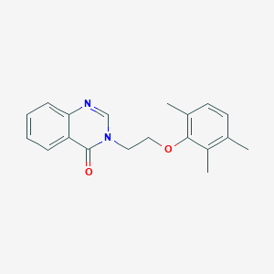 molecular formula C19H20N2O2 B5794547 3-[2-(2,3,6-trimethylphenoxy)ethyl]-4(3H)-quinazolinone 