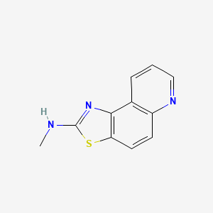 molecular formula C11H9N3S B579457 N-Methylthiazolo[4,5-f]quinolin-2-amine CAS No. 16351-50-1