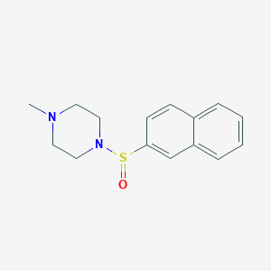 molecular formula C15H18N2OS B5794571 1-methyl-4-(2-naphthylsulfinyl)piperazine 