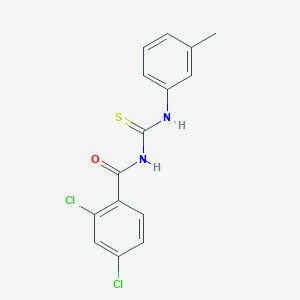 molecular formula C15H12Cl2N2OS B5794656 2,4-dichloro-N-{[(3-methylphenyl)amino]carbonothioyl}benzamide 