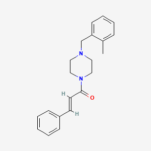 molecular formula C21H24N2O B5794704 1-cinnamoyl-4-(2-methylbenzyl)piperazine 