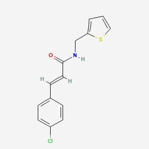 molecular formula C14H12ClNOS B5794714 3-(4-chlorophenyl)-N-(2-thienylmethyl)acrylamide 