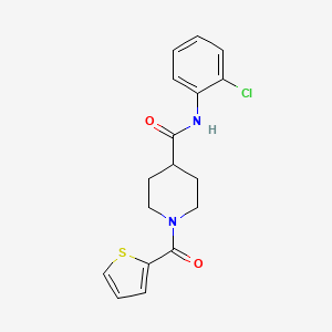 molecular formula C17H17ClN2O2S B5794729 N-(2-chlorophenyl)-1-(2-thienylcarbonyl)-4-piperidinecarboxamide 