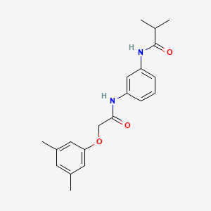 molecular formula C20H24N2O3 B5794731 N-(3-{[(3,5-dimethylphenoxy)acetyl]amino}phenyl)-2-methylpropanamide 