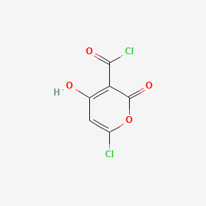 6-Chloro-4-hydroxy-2-oxo-2H-pyran-3-carbonyl chloride