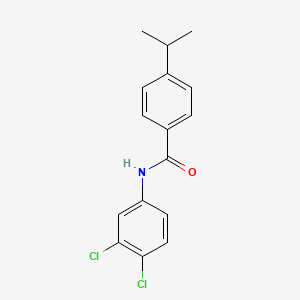 molecular formula C16H15Cl2NO B5794745 N-(3,4-dichlorophenyl)-4-isopropylbenzamide 
