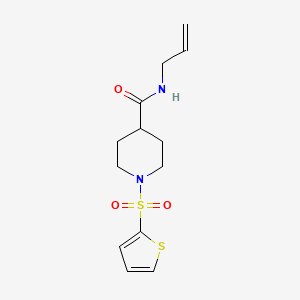 molecular formula C13H18N2O3S2 B5794769 N-allyl-1-(2-thienylsulfonyl)-4-piperidinecarboxamide 