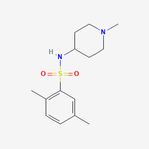 2,5-dimethyl-N-(1-methyl-4-piperidinyl)benzenesulfonamide