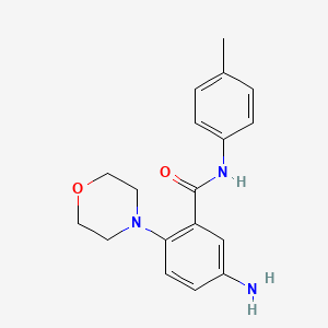 5-amino-N-(4-methylphenyl)-2-(4-morpholinyl)benzamide