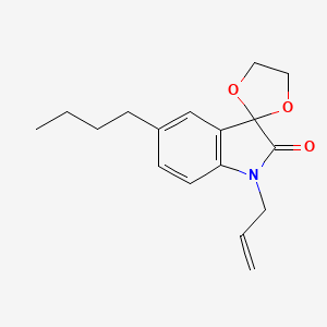 molecular formula C17H21NO3 B5794797 1'-allyl-5'-butylspiro[1,3-dioxolane-2,3'-indol]-2'(1'H)-one 