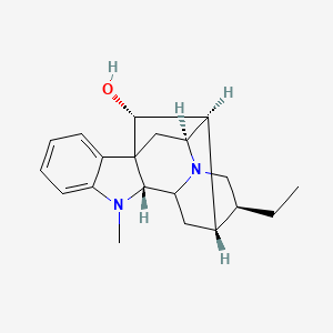 molecular formula C20H26N2O B579480 (9R,12S,13S,16S,17S,18R)-13-ethyl-8-methyl-8,15-diazahexacyclo[14.2.1.01,9.02,7.010,15.012,17]nonadeca-2,4,6-trien-18-ol CAS No. 16641-67-1