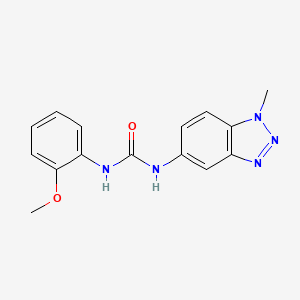 molecular formula C15H15N5O2 B5794838 N-(2-methoxyphenyl)-N'-(1-methyl-1H-1,2,3-benzotriazol-5-yl)urea 