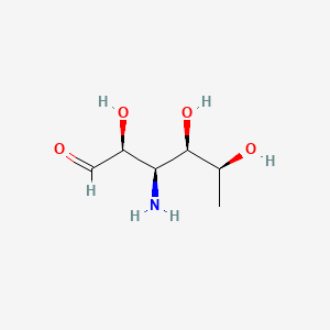 molecular formula C6H13NO4 B579484 3-Amino-3,6-dideoxy-L-glucose CAS No. 18118-75-7