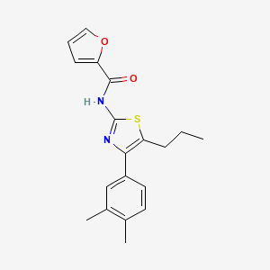 molecular formula C19H20N2O2S B5794877 N-[4-(3,4-dimethylphenyl)-5-propyl-1,3-thiazol-2-yl]-2-furamide 