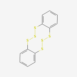 molecular formula C12H8S6 B579488 Hexathia[3,3]-o-cyclophane CAS No. 17071-88-4