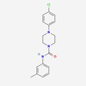 4-(4-chlorophenyl)-N-(3-methylphenyl)-1-piperazinecarboxamide